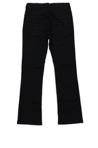 Boys Wald Jet Black Stacked Flare Jean