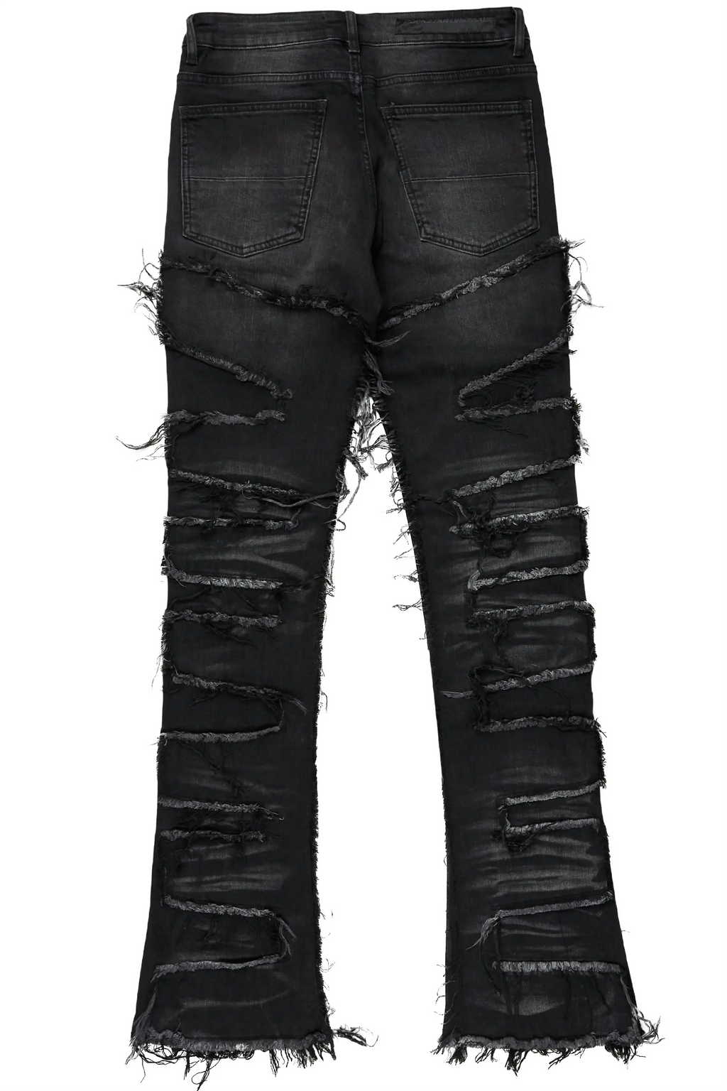 Shake Dark Grey Stacked Flare Jean