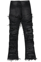 Shake Dark Grey Stacked Flare Jean