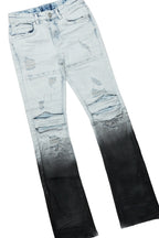 Boys Rachit Grey T-Shirt/Stacked Flare Jean Set