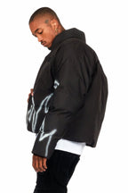 Madok Black Graphic Puffer Jacket
