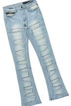 Tarl White T-Shirt/Stacked Flare Jean Bundle