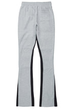 Antoon Heather Grey Stacked Flare Track Pant