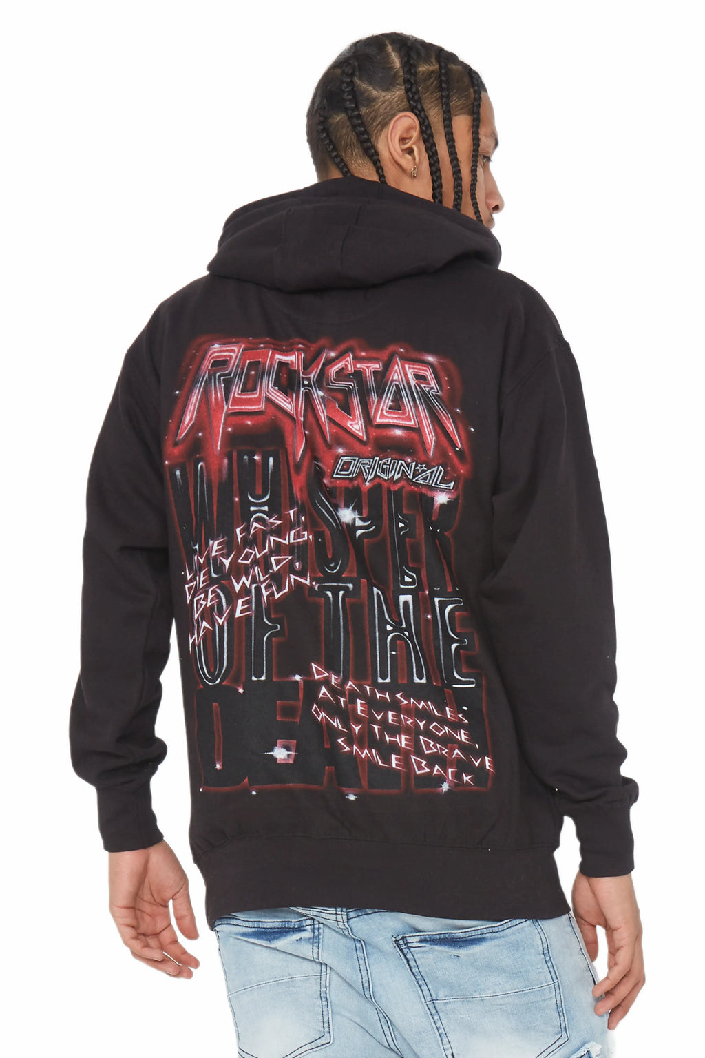 Obern Black Graphic Hoodie