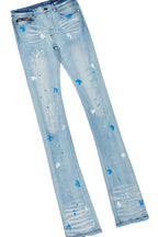 Florida Man Black T-Shirt/Super Stacked Flare Jean Set