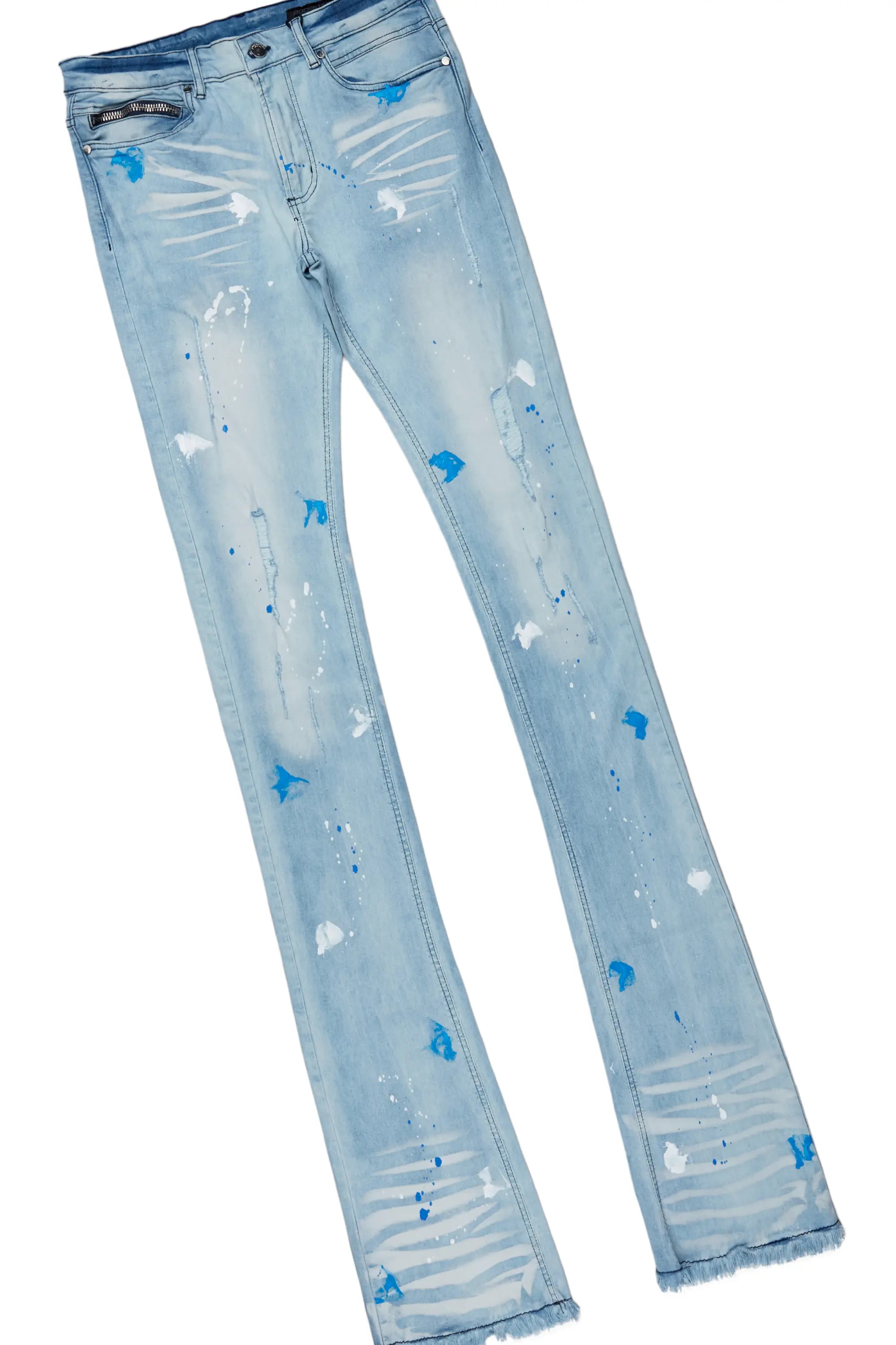 Florida Man Black T-Shirt/Super Stacked Flare Jean Set