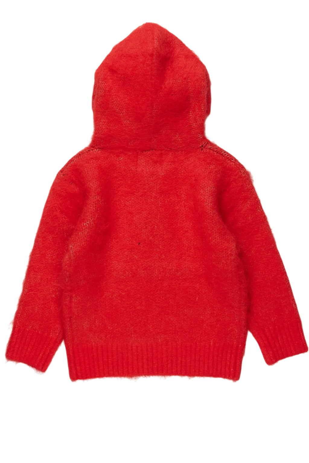 Girls Andreas Red Graphic Knit Hoodie