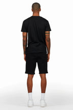 Raffer Black T-Shirt/Short Set