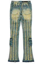 Frey Blue Stacked Flare Jean