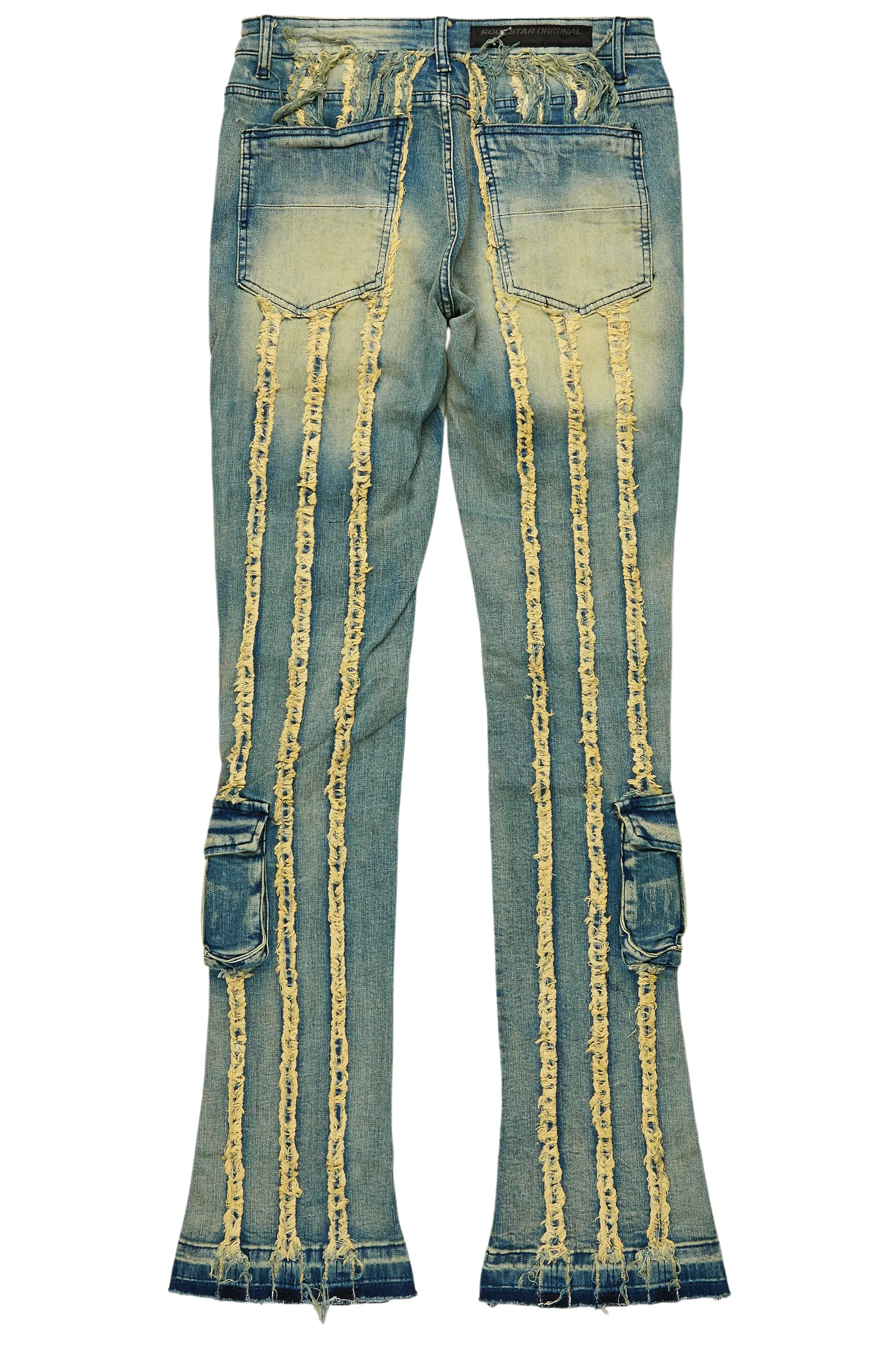 Frey Blue Stacked Flare Jean