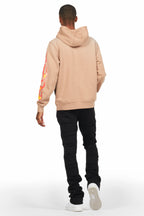 Emilio Black Stacked Flare Track Pant