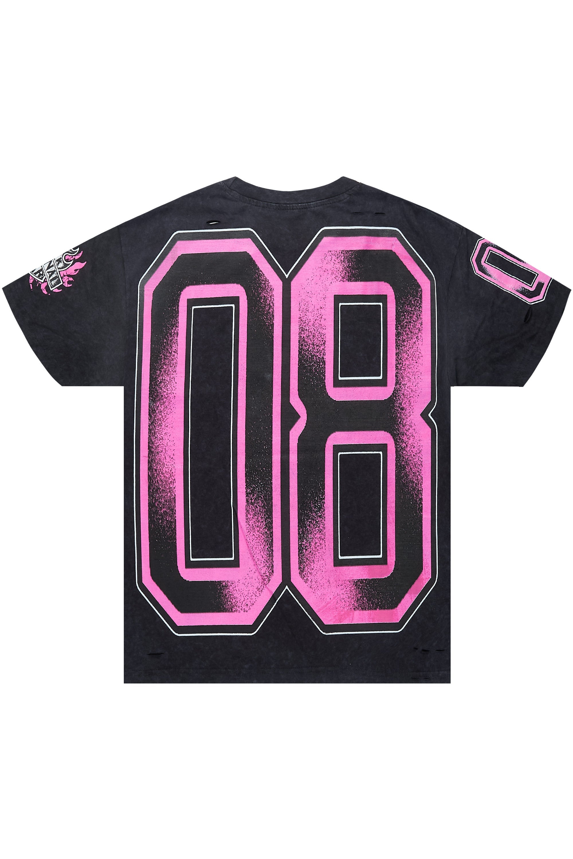 Alim Black Oversized Graphic T-Shirt