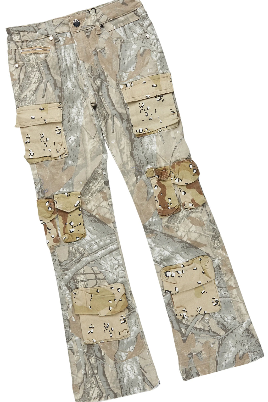 Boys Palmer Dark Grey Hoodie/Stacked Flare Jean Set