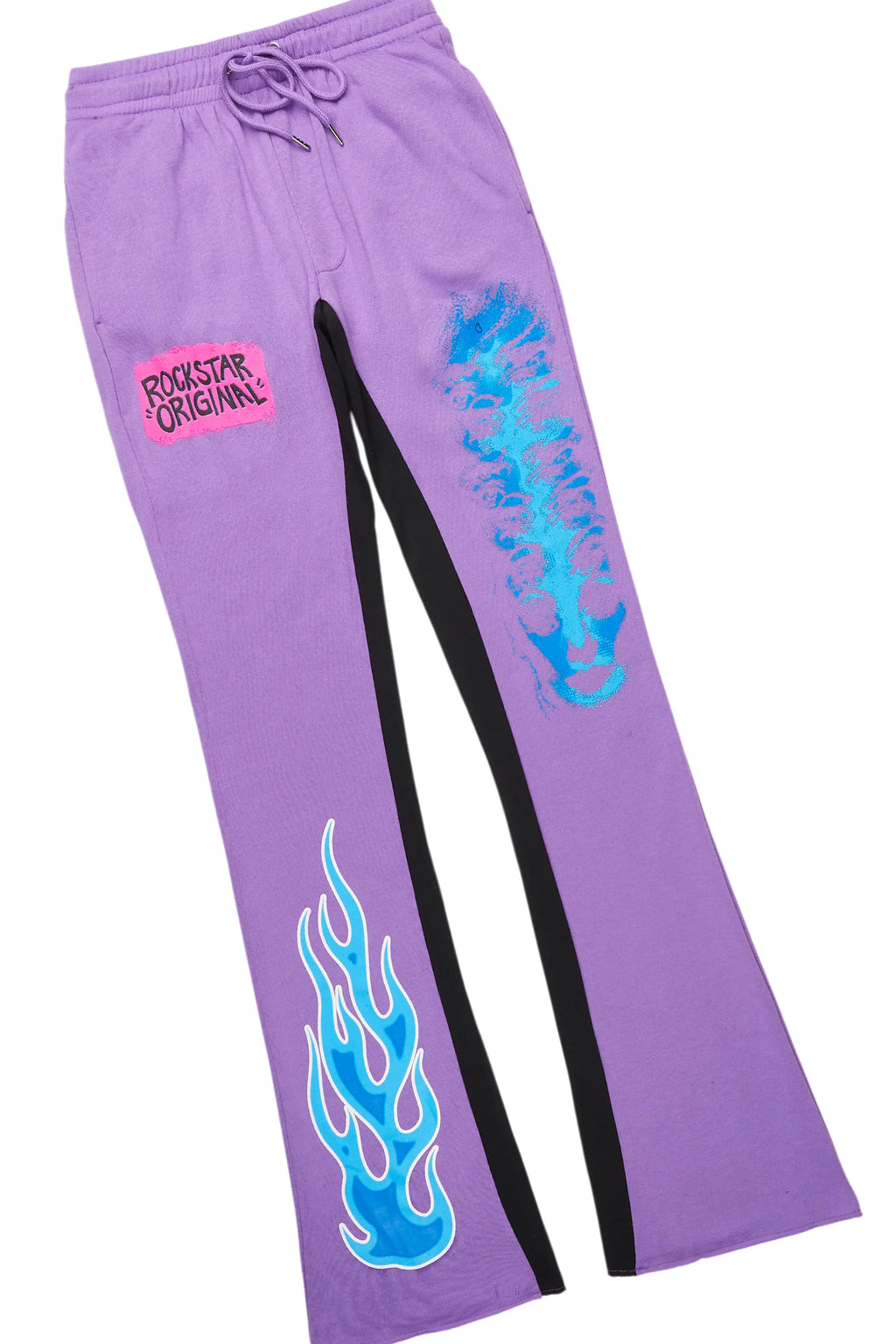 Beno Purple/White Long Sleeve T-Shirt/Baggy Pant Set