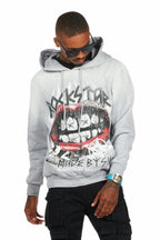 Gard Heather Grey Graphic Hoodie