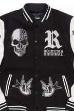 Vidar Black/White Varsity Jacket