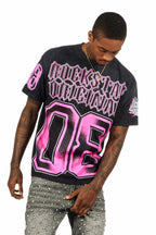 Alim Black Oversized Graphic T-Shirt