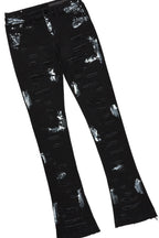 Filip Black Hoodie/Stacked Flare Jean Bundle