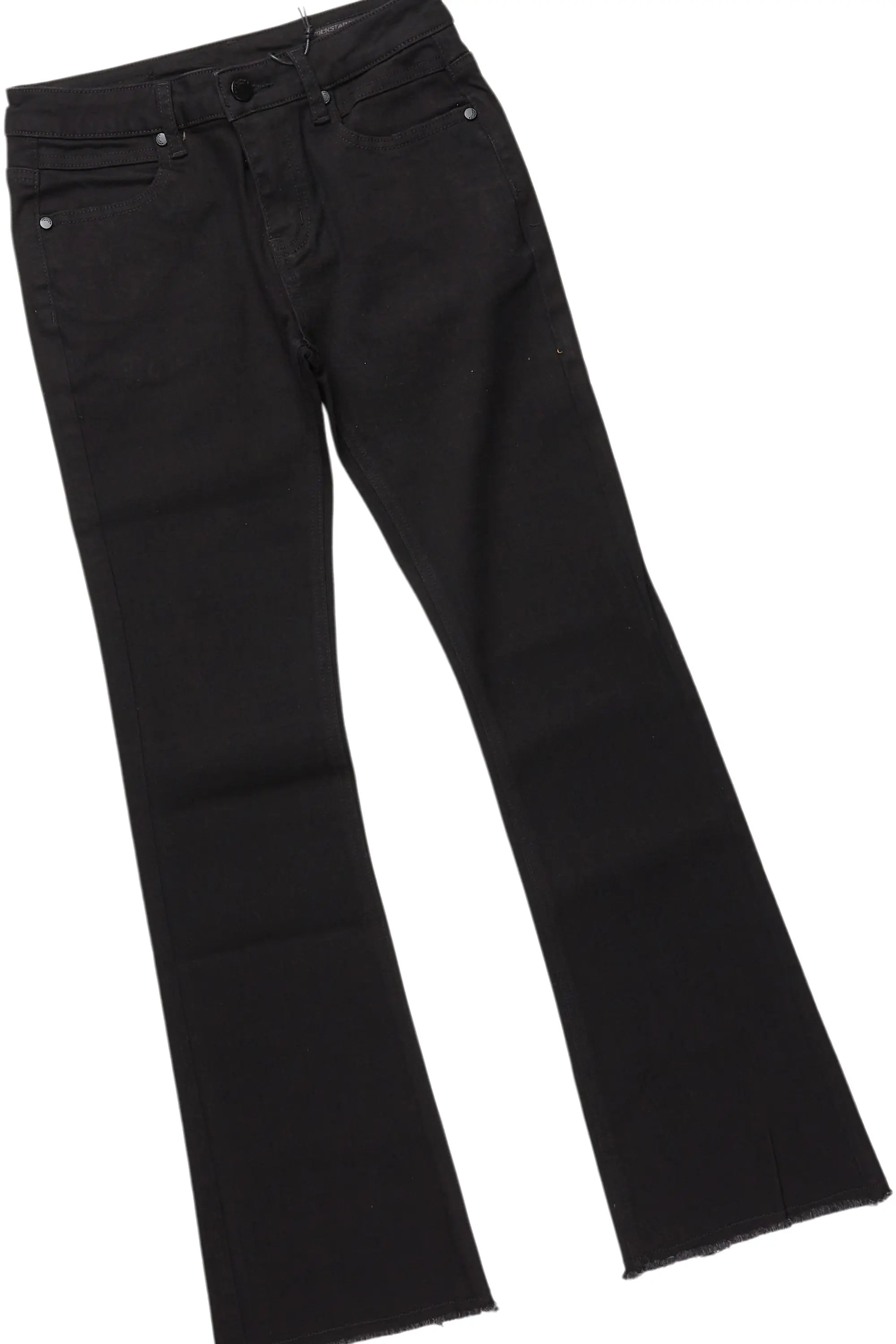 Boys Beau White T-Shirt/Stacked Flare Jean Set