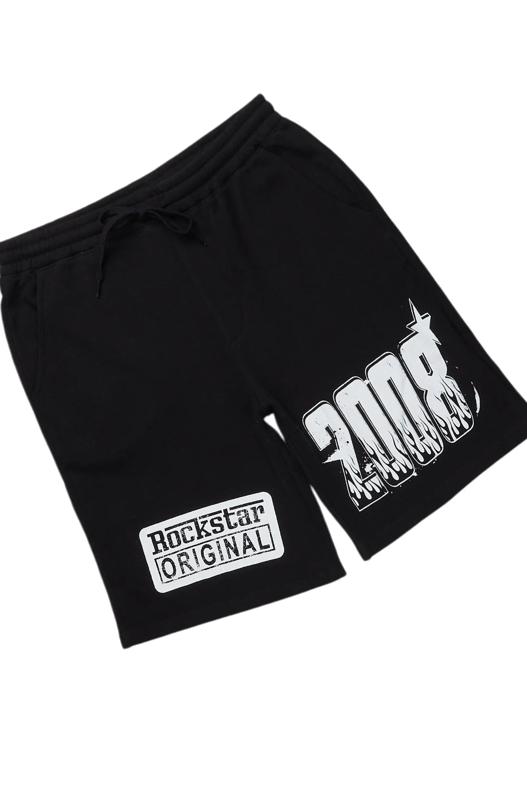 Amos Black Graphic T-Shirt Short Set