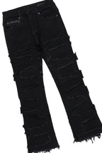 Boys Samael Black T-Shirt/Stacked Flare Jean