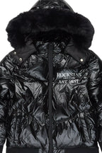 Girls Destina Black Puffer Jacket