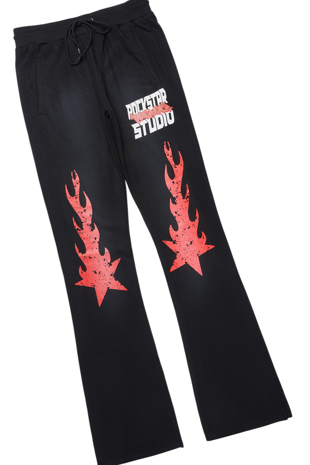 Garo Black T-Shirt/Baggy Stacked Track Set