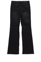 Boys Helki Black/Pink Roller Paint Stacked Flare Jean