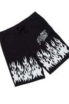 Bubble Black Long Sleeve T-Shirt Short Set