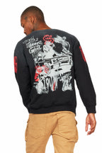 Grill Black Graphic Crewneck