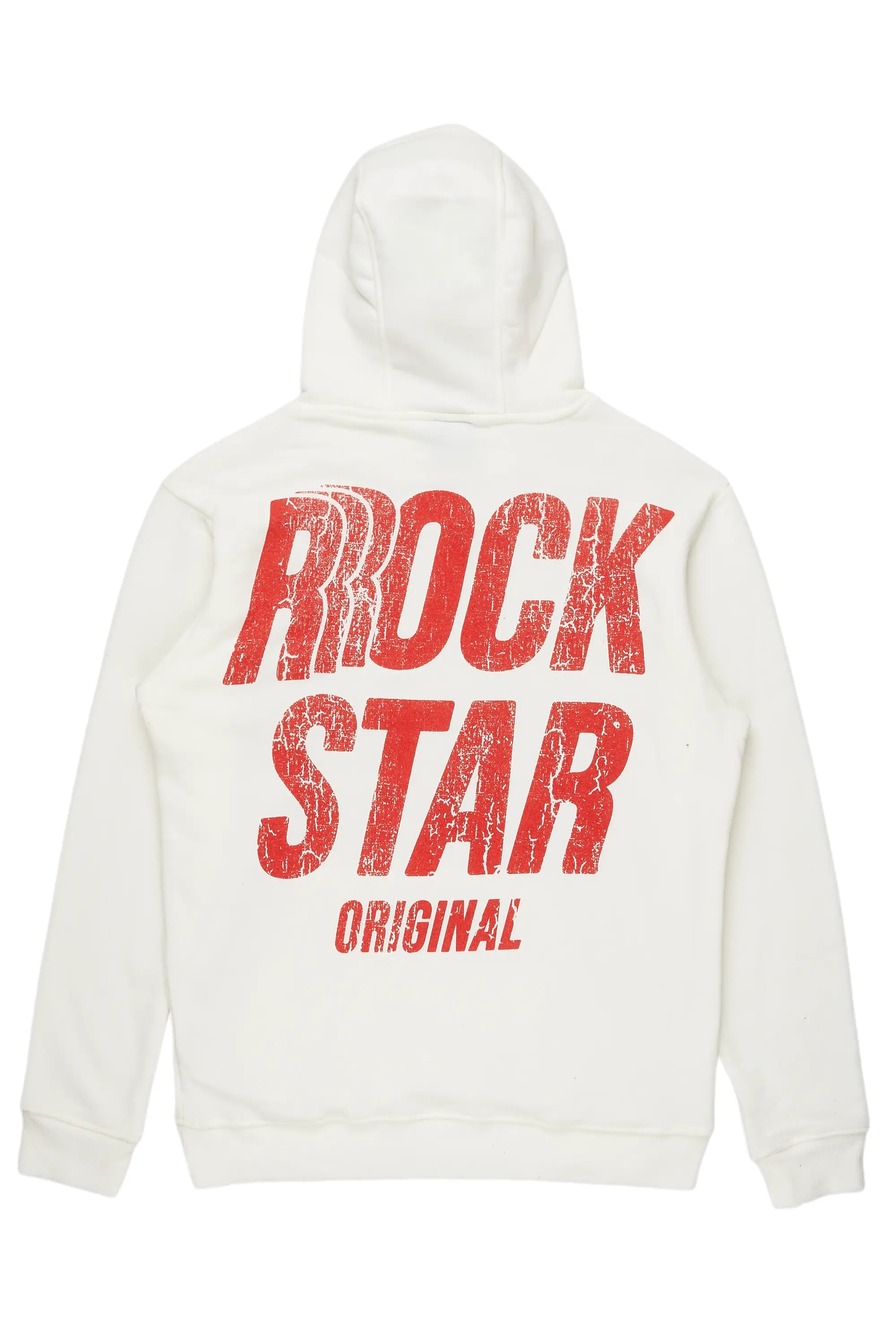 Barras Beige Graphic Hoodie