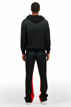 Rampage Black Hoodie/Baggy Track Pant Set