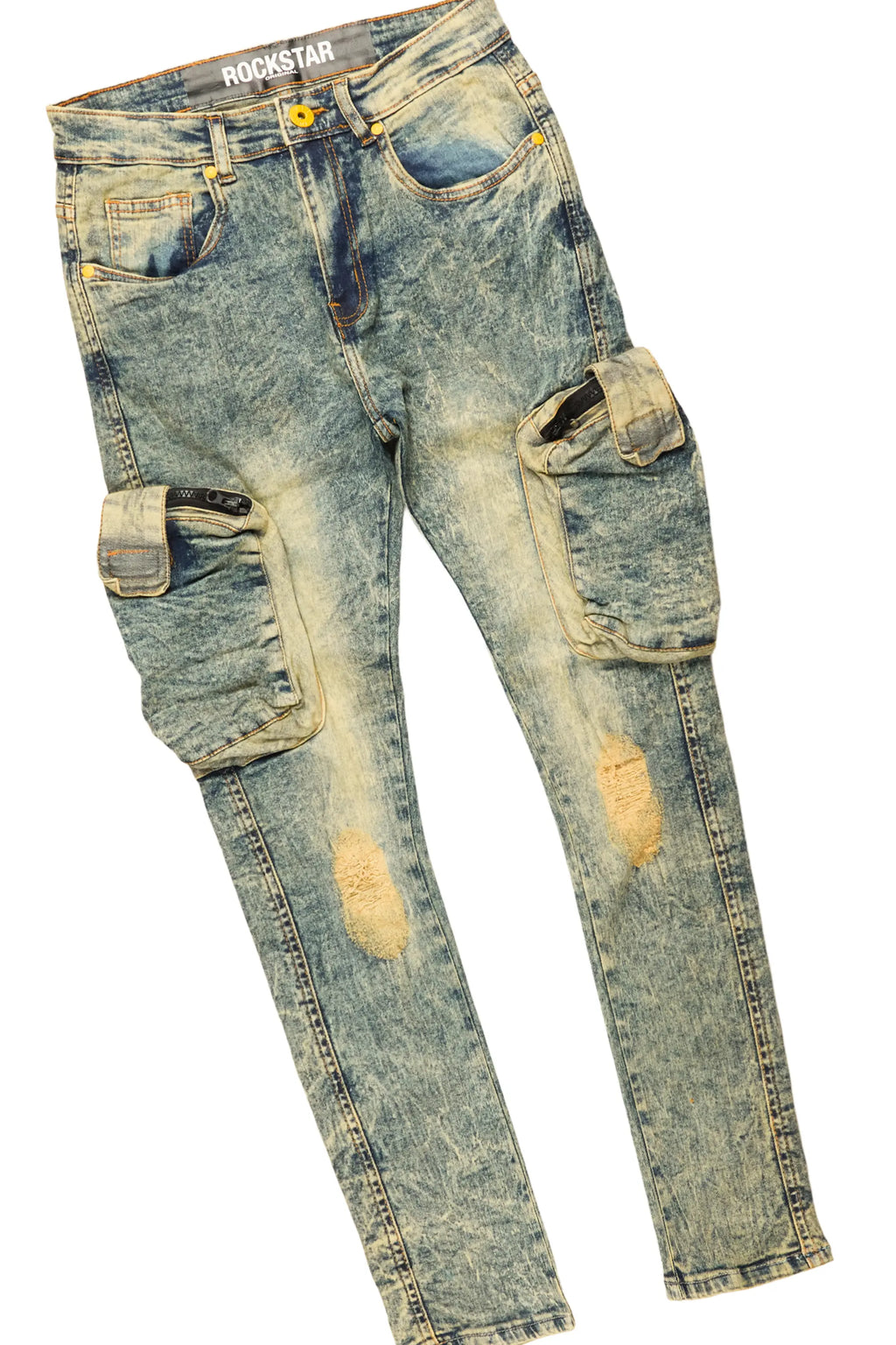 Hard Life Beige T-Shirt Slim Fit Cargo Jean Bundle