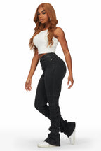 Wynter Black Super Stacked Jean