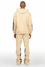 Amos Beige Hoodie/Baggy Track Pant Set