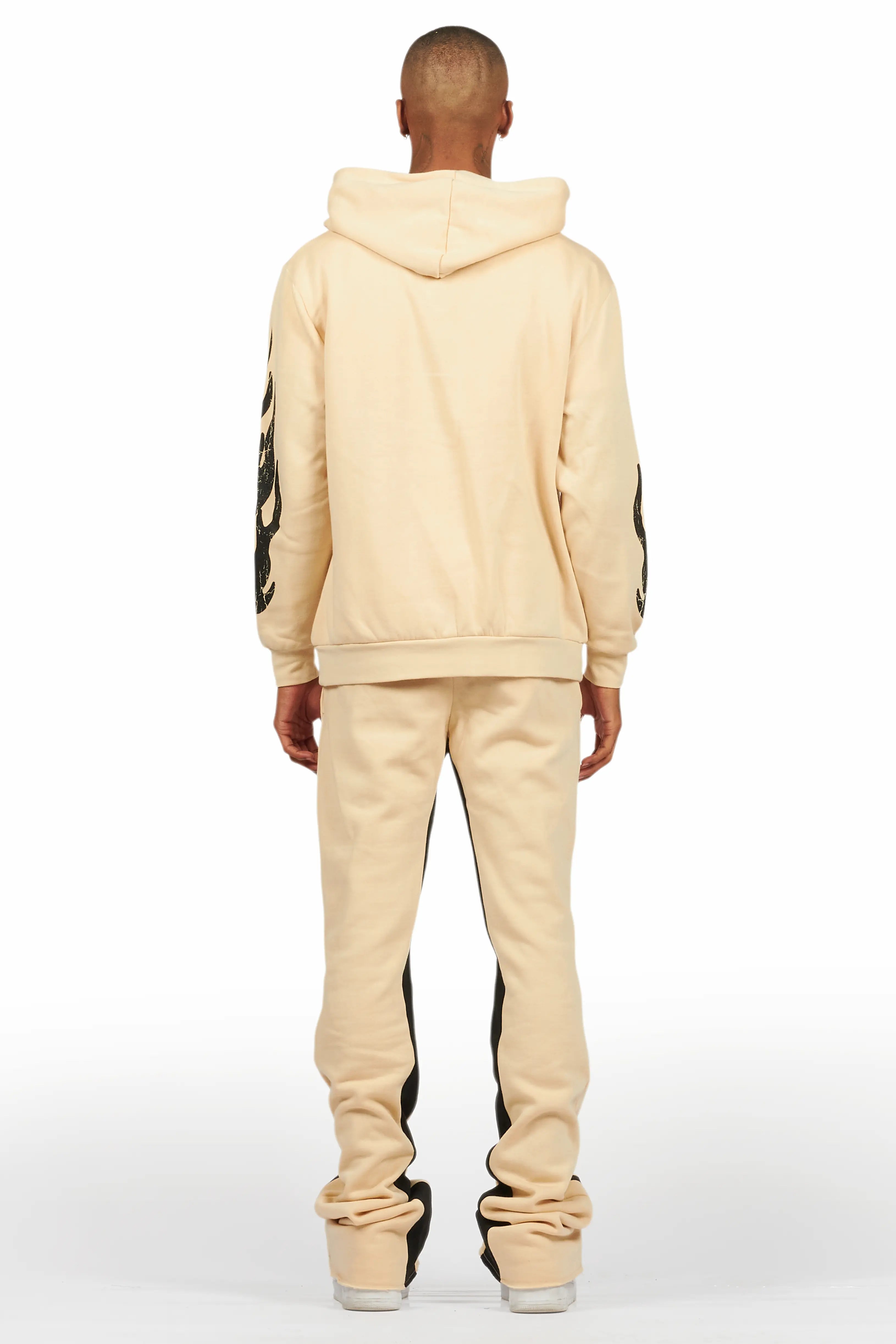 Amos Beige Hoodie/Baggy Track Pant Set