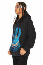 Murdra Black/Blue Graphic Hoodie