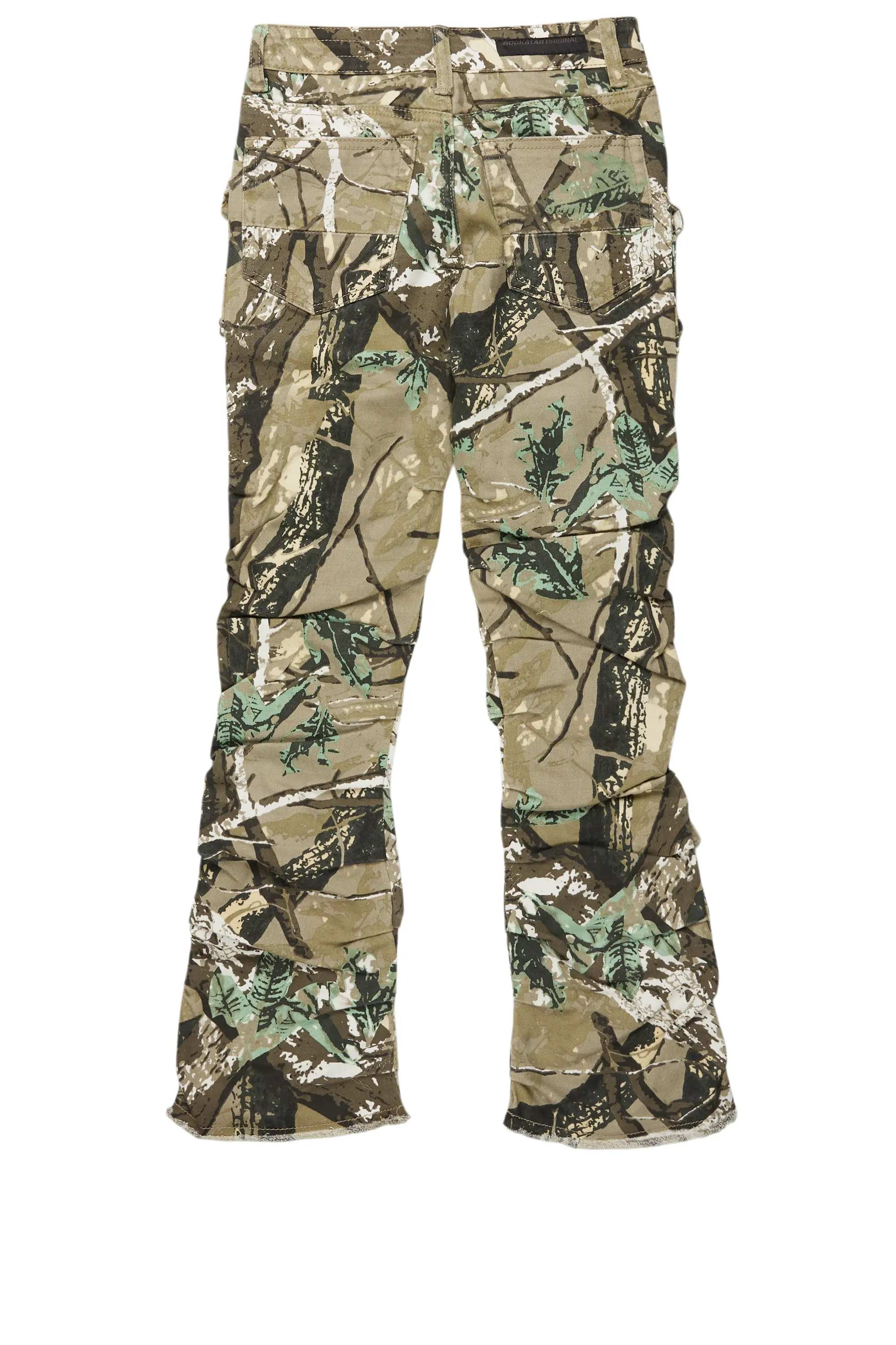 Boys Gentry Tree Camo Stacked Flare Jean