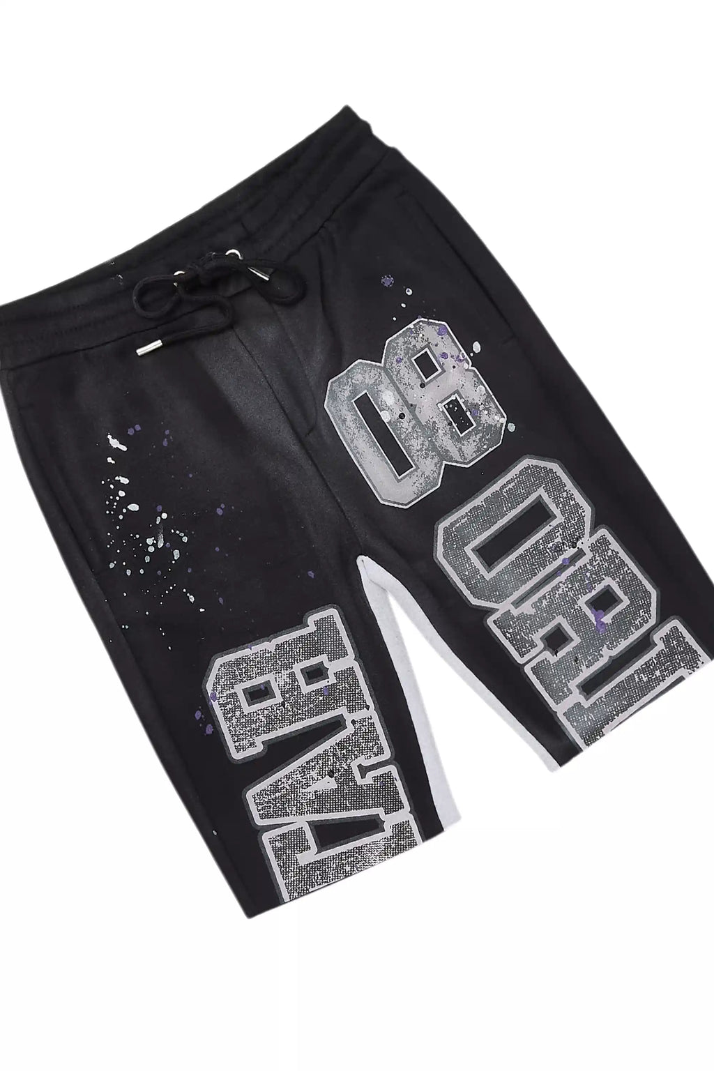Boys Fields Black/White T-Shirt/Short Set