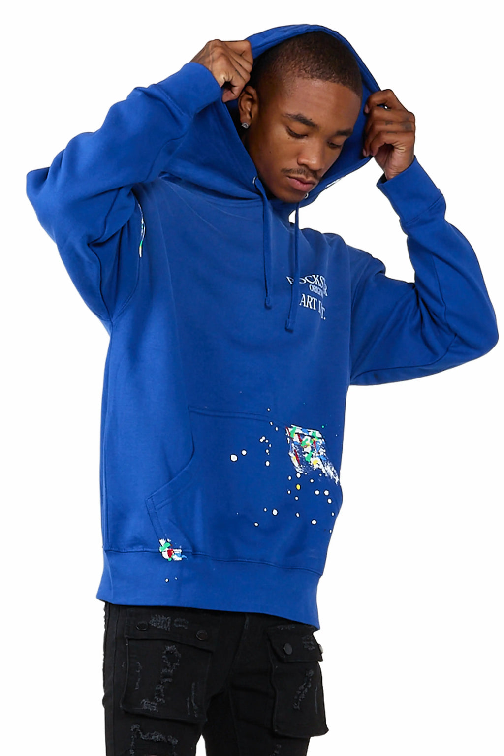 Rockstar Art Dist. Royal Graphic Hoodie