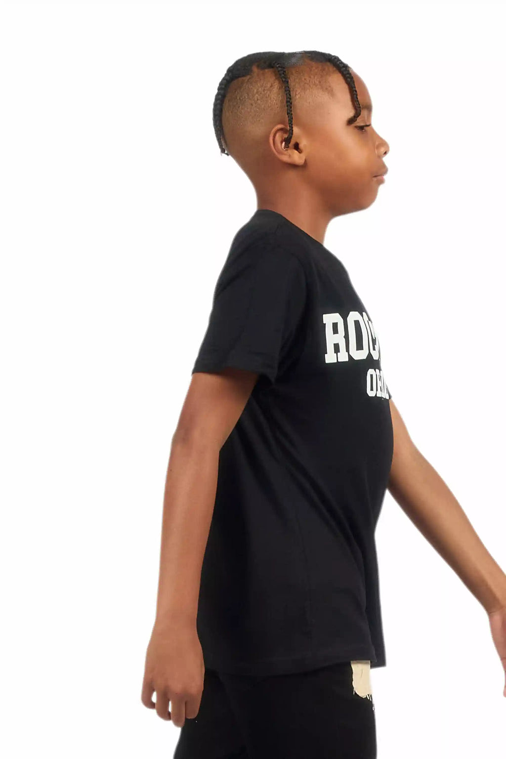 Boys Pluton Black/White Graphic T-Shirt