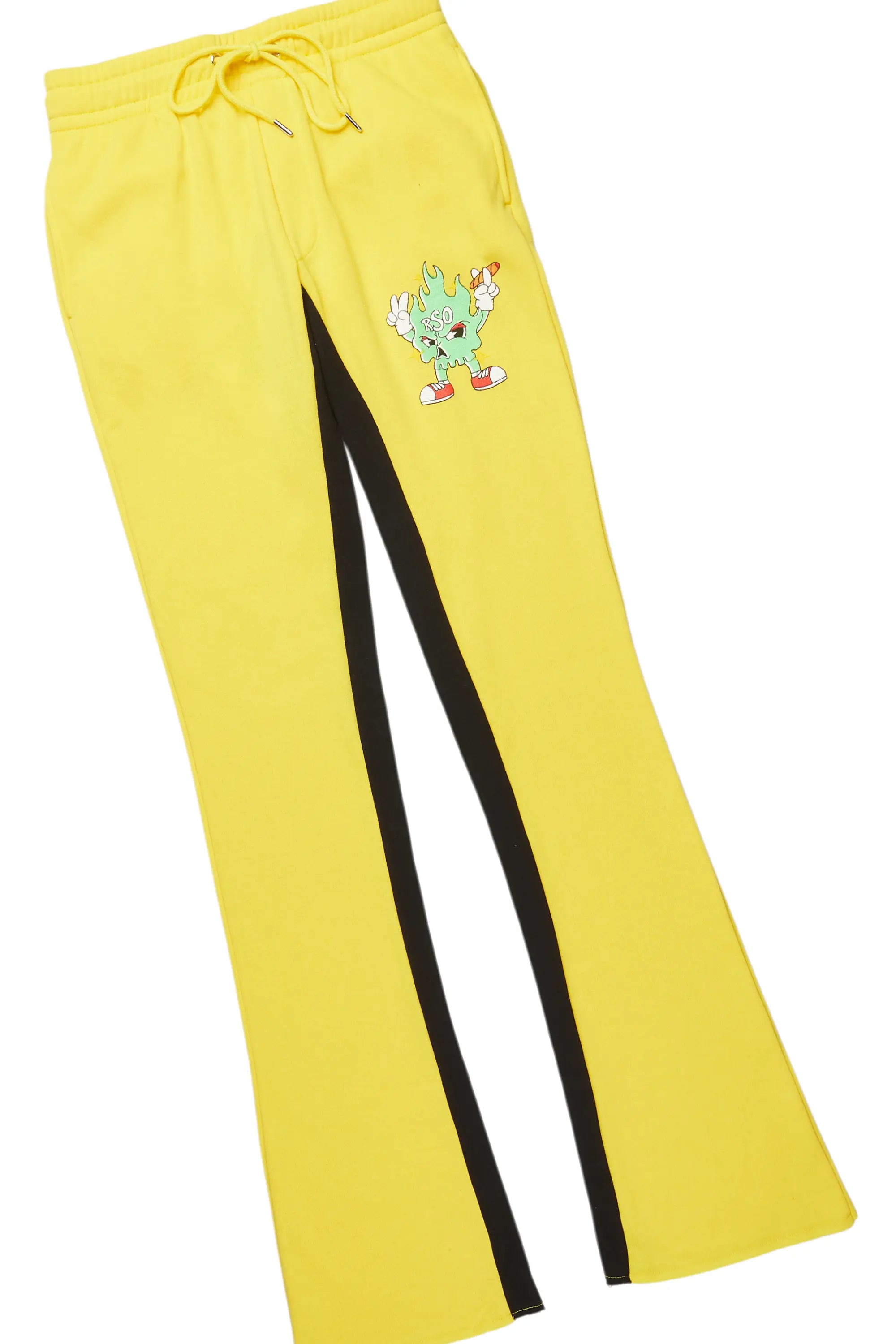 Tarl Yellow Hoodie/Baggy Track Pant Set