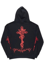 Leander Black Graphic Hoodie