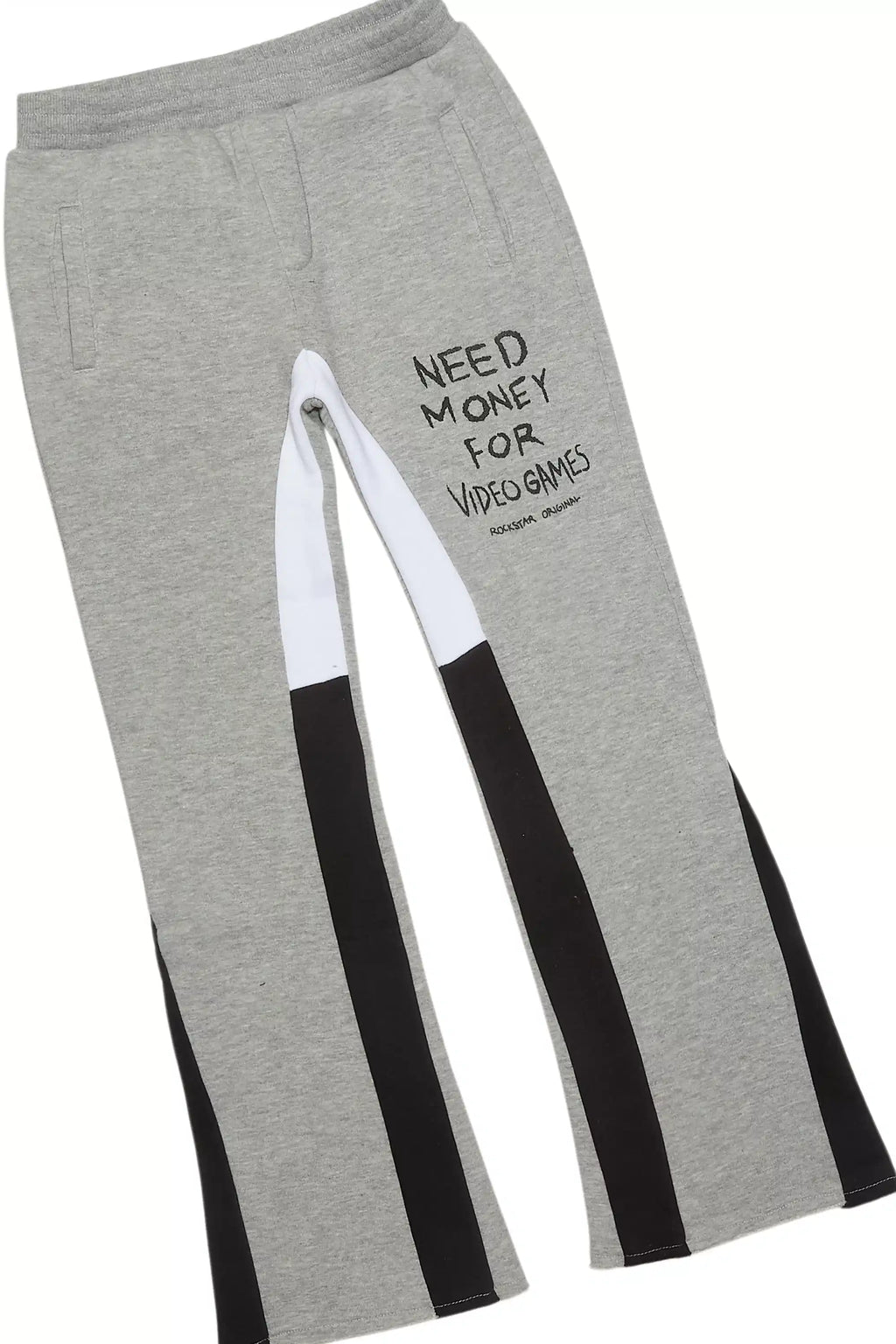 Boys M4 Video Games Grey/Black Stacked Flare Track Set