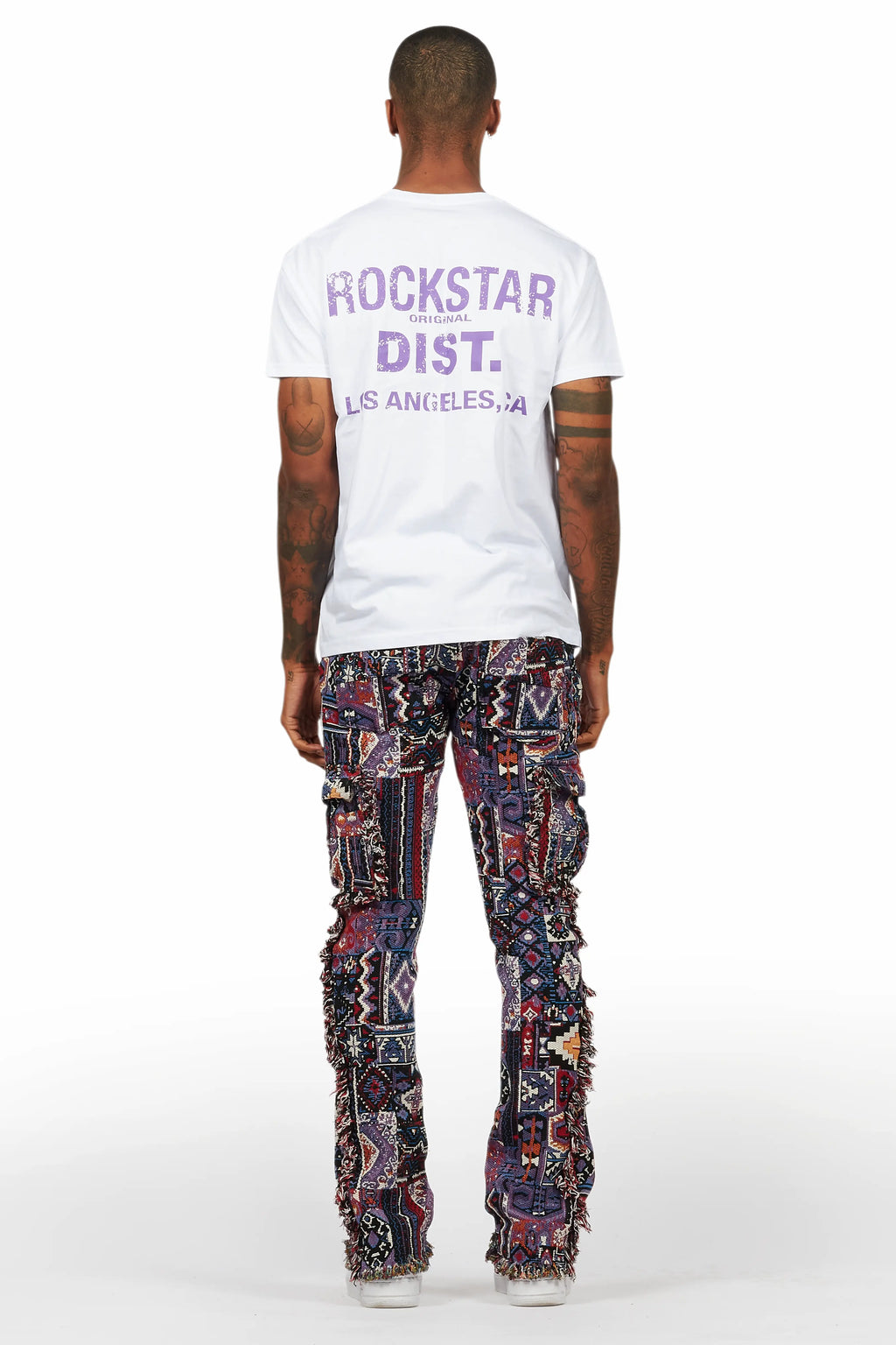 Lake White/Purple T-Shirt/Tapestry Jean Bundle