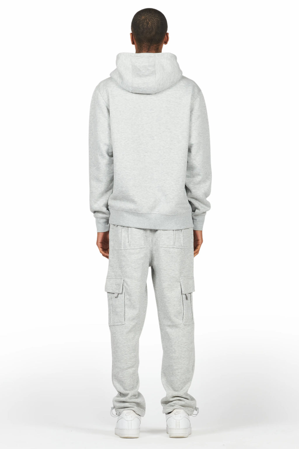 Raffer Heather Grey Hoodie/Cargo Sweat Pant Set