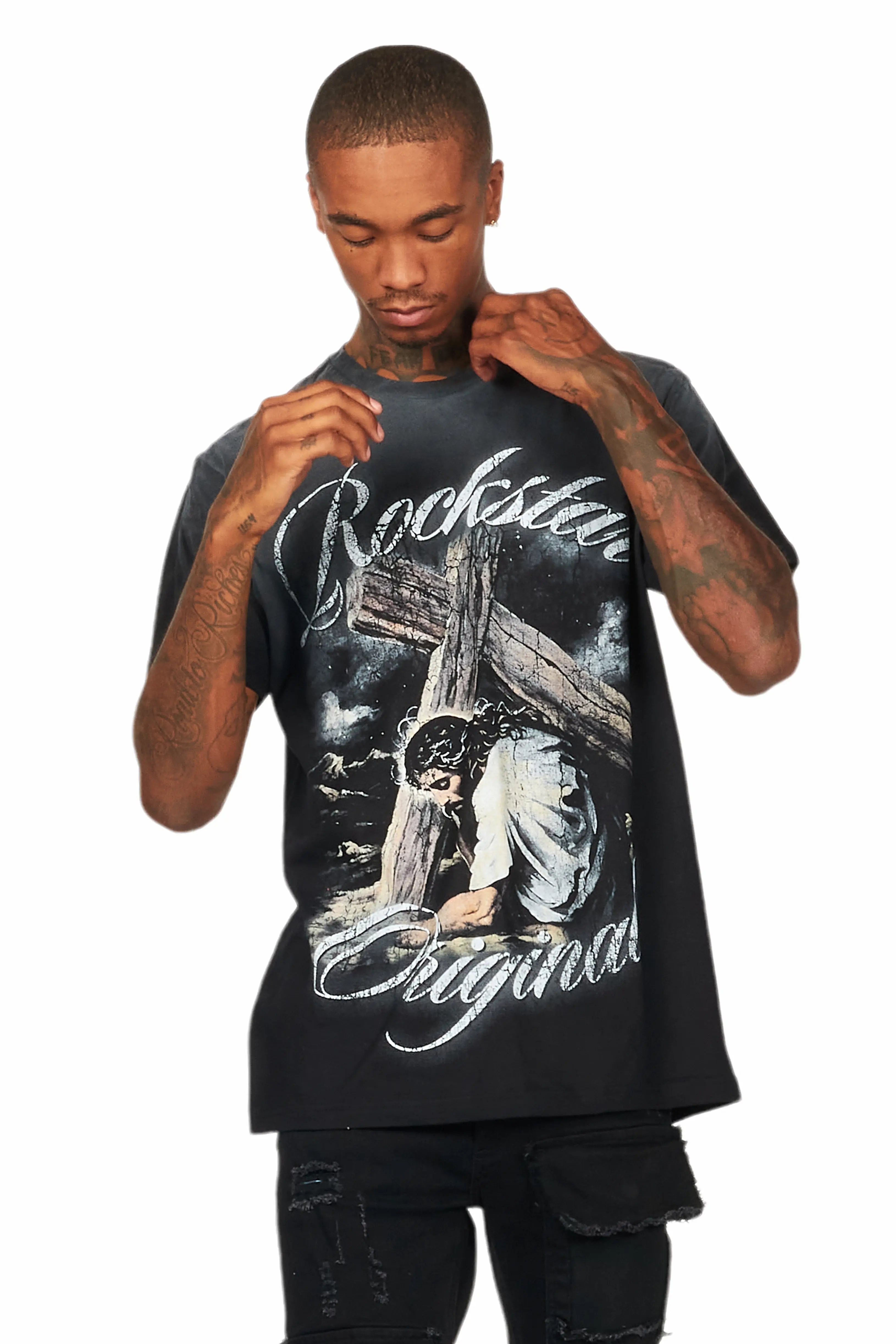 Irwin Black Oversized Graphic T-Shirt