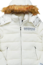 Sarvesh Cream Puffer Jacket
