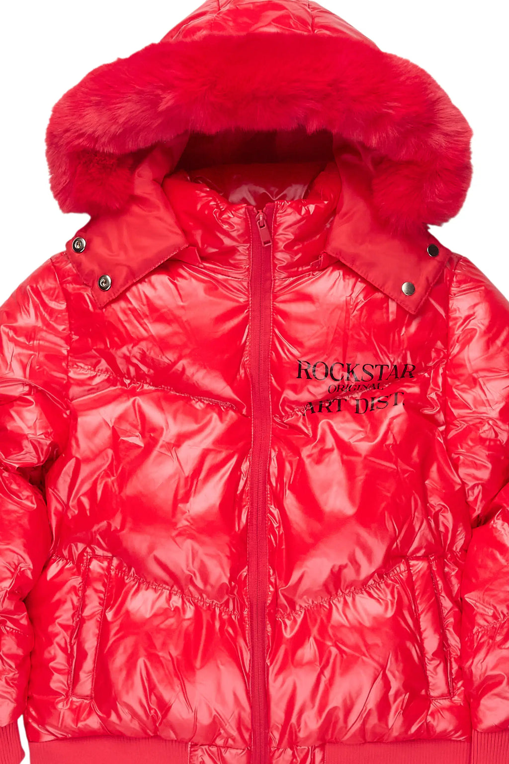 Girls Destina Red Puffer Jacket