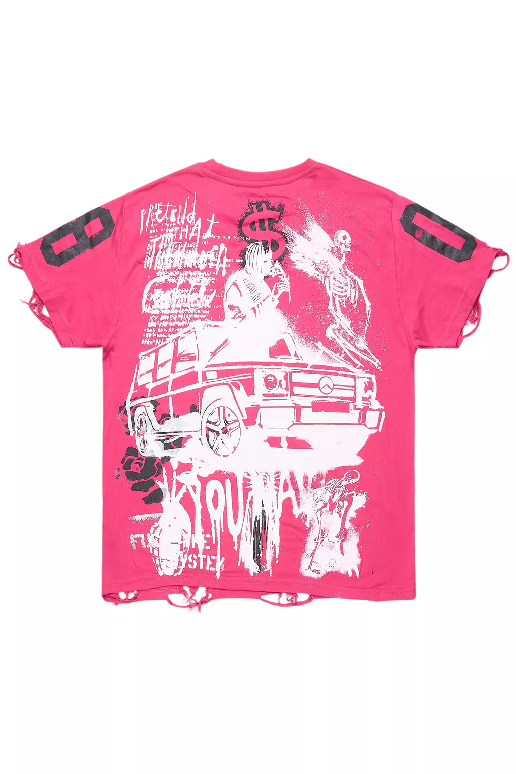 Kammile Fuchsia Oversized T-Shirt